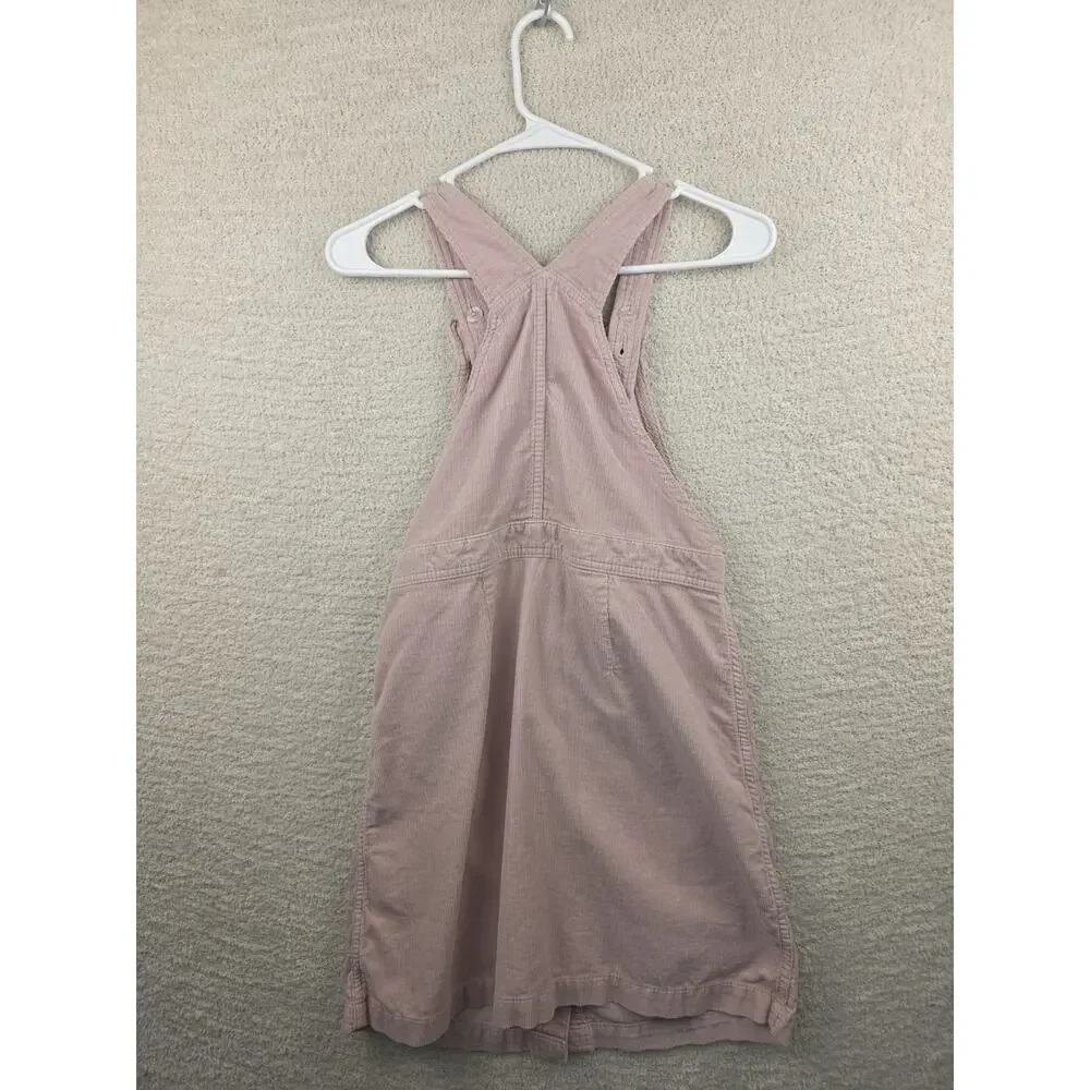 Old Navy Girls Pink Corduroy Overall Mini Dress Size XL (12)